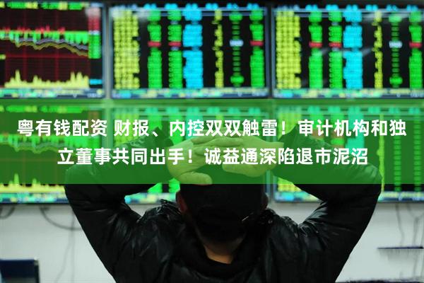 粤有钱配资 财报、内控双双触雷！审计机构和独立董事共同出手！诚益通深陷退市泥沼