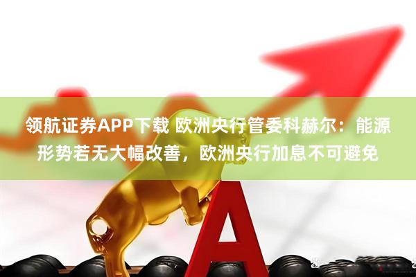领航证券APP下载 欧洲央行管委科赫尔：能源形势若无大幅改善，欧洲央行加息不可避免